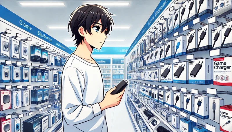 3DSの充電器は家電量販店で買える?